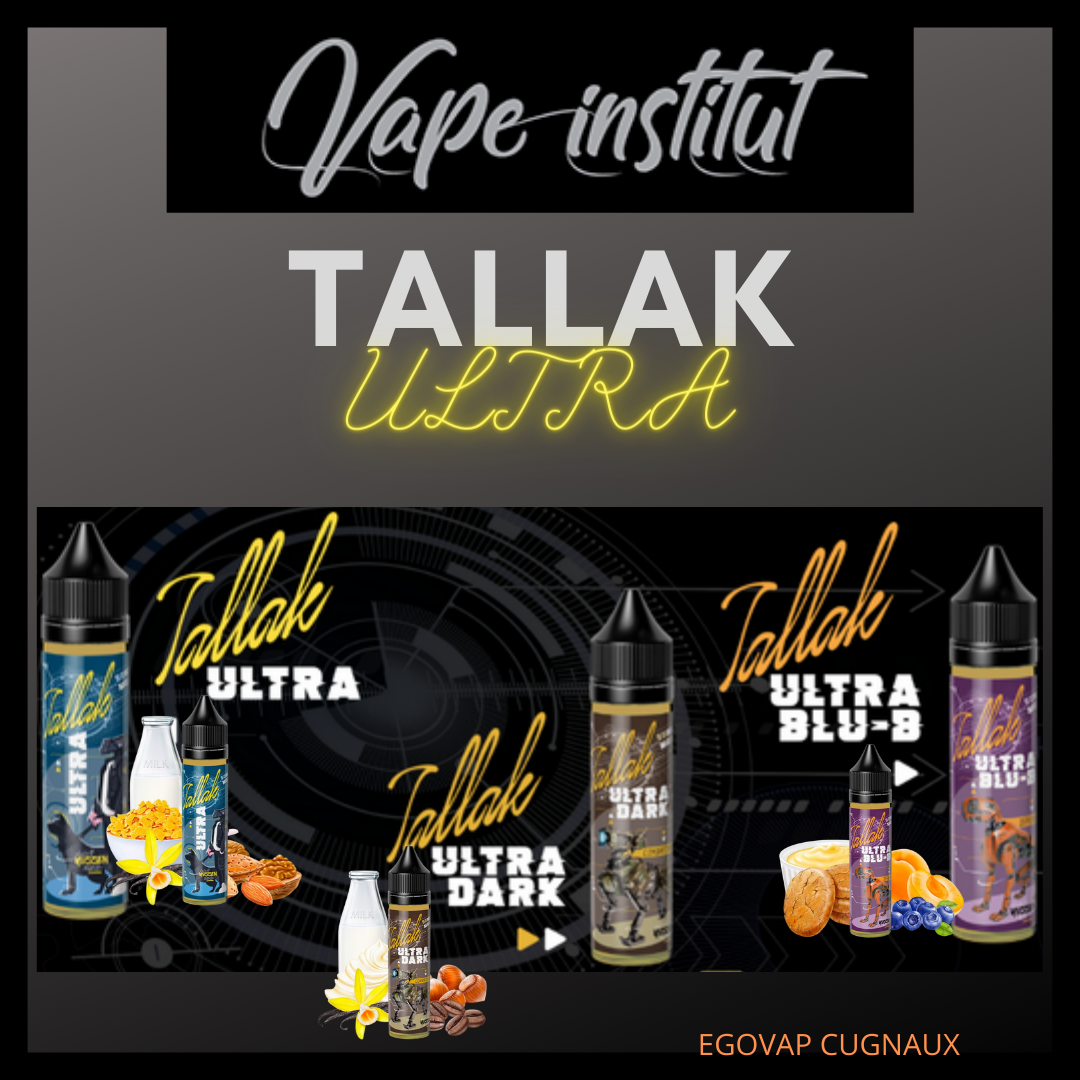 E-liquides Tallak Vape institut dans votre boutique Egovap