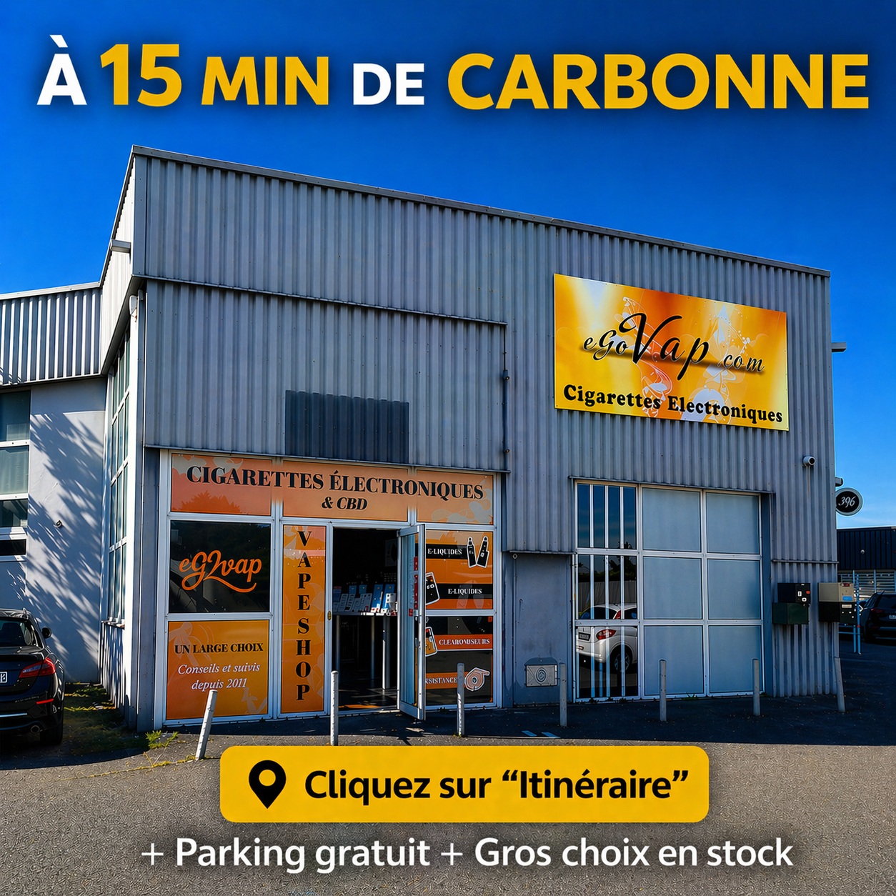 cigarette electronique Carbonne egovap itineraire magasin vape proche Carbonne