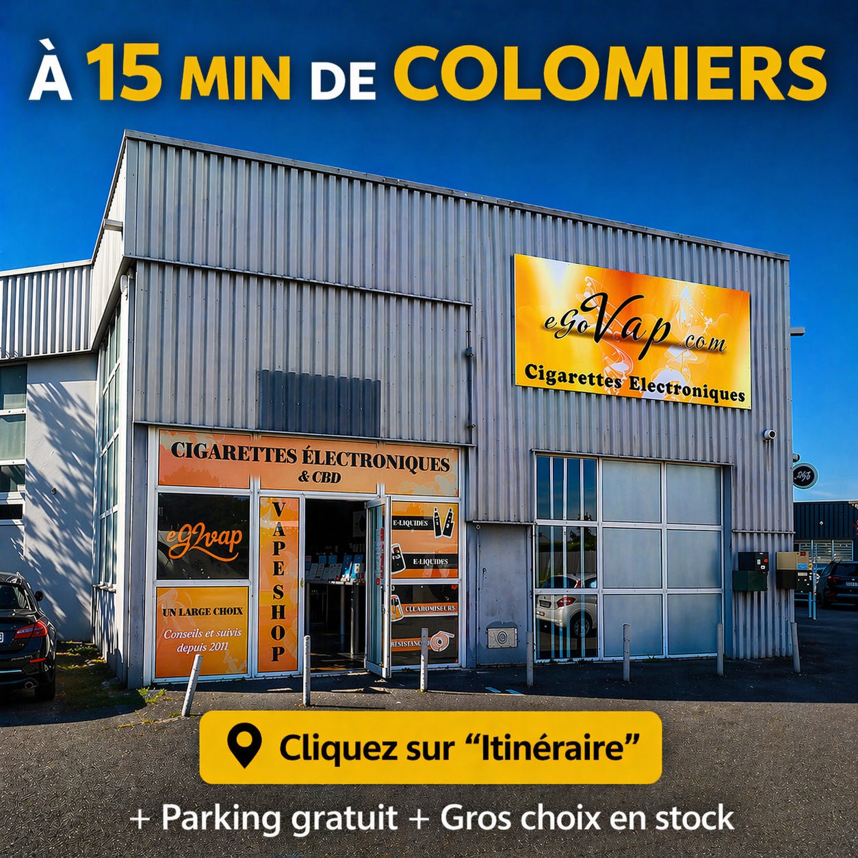 cigarette electronique Colomiers egovap itineraire magasin vape proche Colomiers