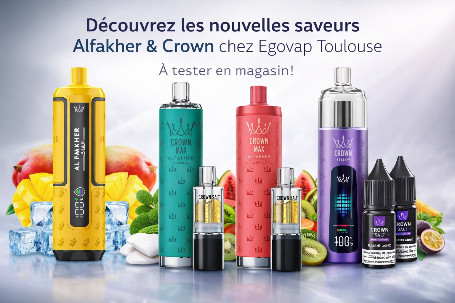 Puffs al fakher à Toulouse - Egovap Cugnaux, testez les en boutique !